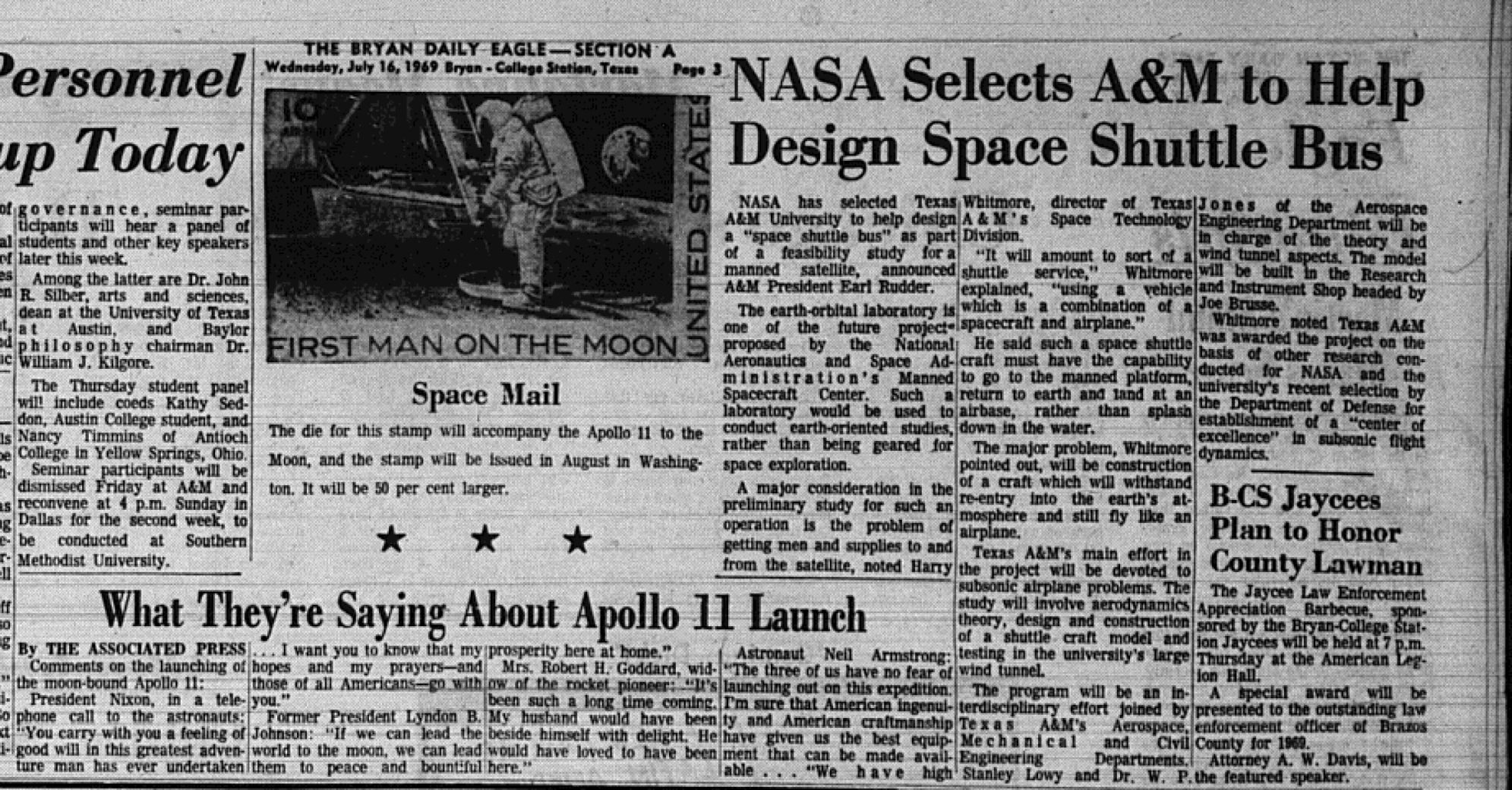 The Eagle Archives: July 16, 1969